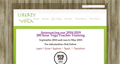 Desktop Screenshot of libertyyoga.org